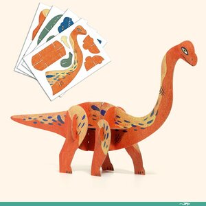 Детский набор для творчества Динозавр, раскрашивание красками Djeco фото 5