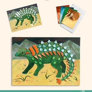 Детский набор для творчества Динозавр, раскрашивание красками Djeco фото 6