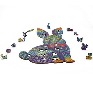 Деревянный пазл Мистер кролик 41*24 см разноцветный, 200 элементов Active Puzzles фото 2