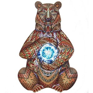 Деревянный пазл Могучий медведь 40*27 см, 210 элементов Active Puzzles фото 1