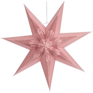 Подвесная звезда Рошато 45 см розовая Edelman фото 1