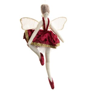 Кукла на елку Фея - Балерина Джорджина 24 см, подвеска Due Esse Christmas фото 1