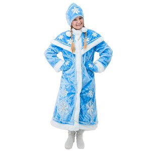 Взрослый новогодний костюм Снегурочка Люкс, 44-50 размер Бока С фото 4