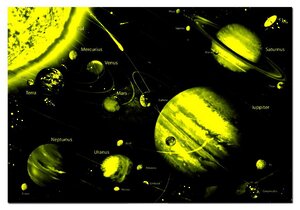 Пазл с неоновым свечением Солнечная система, 1000 элементов Educa фото 2