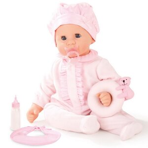 Кукла - младенец Куки в нежно-розовом 48 см плачущая с аксессуарами, закрывает глаза Gotz фото 1