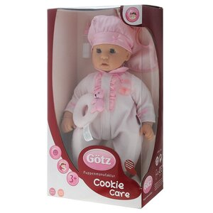 Кукла - младенец Куки в нежно-розовом 48 см плачущая с аксессуарами, закрывает глаза Gotz фото 2