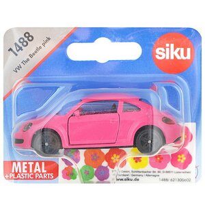 Модель машинки VW Жук розовый 1:64, 10 см SIKU фото 3