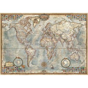 Пазл Политическая карта мира, 1500 элементов Educa фото 1