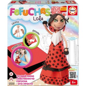 Набор для творчества Создай свою куклу Фофуча - Лола, 30 см Educa фото 1