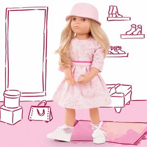 Кукла Gotz Эмма в розовом платье и шляпе 50 см Gotz фото 1