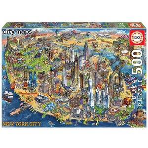 Пазл Карта Нью-Йорка, 500 элементов Educa фото 2