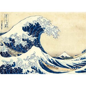 Пазл-репродукция Кацусика Хокусай - Большая волна в Канагаве, 500 элементов Educa фото 1
