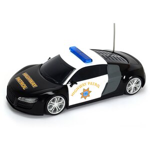 Машина на р/у "Полицейский патруль" черный, 28 см, свет, звук DICKIE TOYS фото 2