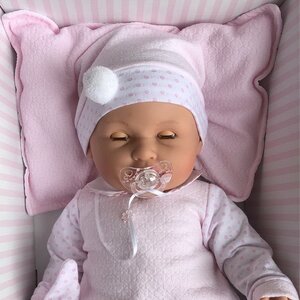 Кукла-младенец Сорая в розовом 55 см плачущая Antonio Juan Munecas фото 5