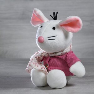 Мягкая игрушка Мышка Китти - Японское вдохновение 18 см, белая Hit-Toys фото 1