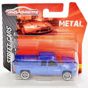Машинка металлическая Chevrolet Silverado 1:64 7.5 см синий Majorette фото 1