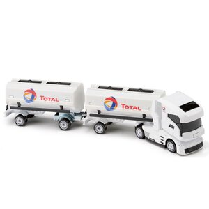 Машина - транспортер Total с контейнерами 20 см белый Majorette фото 1