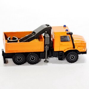 Модель металлическая Самосвал с краном 7.5 см оранжевый Majorette фото 1