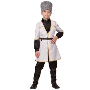 Карнавальный костюм Кавказский мальчик, рост 110 см, белый Батик фото 1