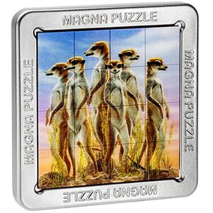 Магнитный пазл Сурикаты, 16 элементов, 3D эффект Magna Puzzle фото 1
