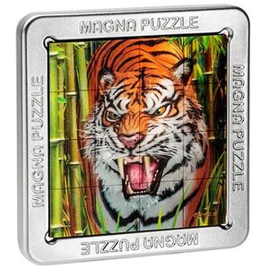 Магнитный пазл Тигр, 14*14 см, 3D эффект Magna Puzzle фото 1