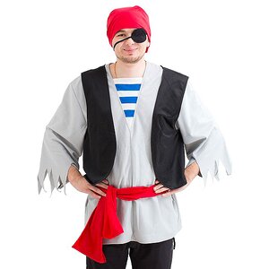Взрослый карнавальный костюм Пират, 50-52 размер Бока С фото 1