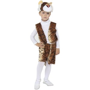 Карнавальный костюм Тигр Тим, рост 110 см Батик фото 1