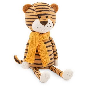 Мягкая игрушка Тигр Санни в желтом шарфе 21 см Orange Toys фото 1