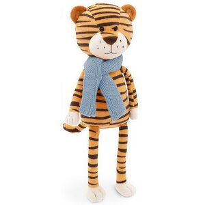 Мягкая игрушка Тигр Санни в голубом шарфе 21 см Orange Toys фото 1
