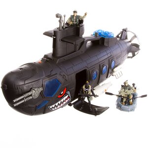 Игровой набор Боевая субмарина с батискафом звук свет стреляет торпедами Chap Mei фото 4