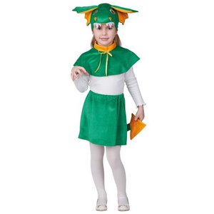 Карнавальный костюм для девочки Дракоша, рост 110 см Батик фото 1