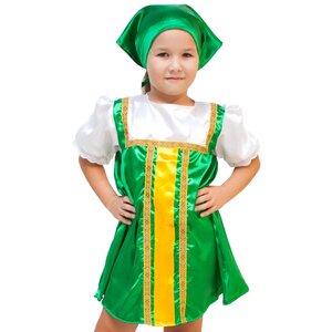 Карнавальный костюм Плясовой зеленый, рост 122-134 см Бока С фото 1