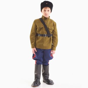 Карнавальный костюм Казак Военный, рост 122-134 см Бока С фото 1