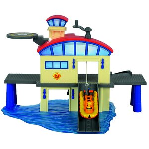 Морской гараж Пожарный Сэм с лодкой 35*14 см DICKIE TOYS фото 1