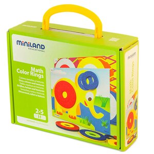 Обучающий набор Цветные кольца в подарочной упаковке Miniland фото 3
