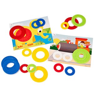 Обучающий набор Цветные кольца в подарочной упаковке Miniland фото 2