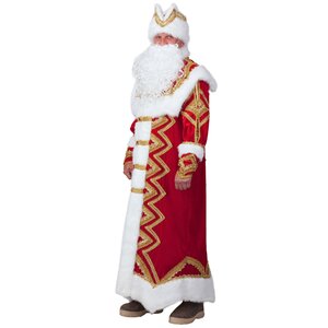 Карнавальный костюм для взрослых Дед Мороз Великолепный, 54-56 размер Батик фото 1