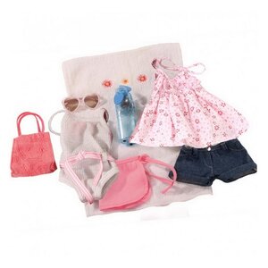 Набор одежды и аксессуаров Идем на пляж для куклы 46-50 см 10 предметов Gotz фото 1
