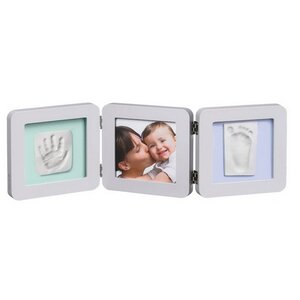 Рамочка тройная Baby Art Double Print Frame Модерн, светло-серая, 3 цветных подложки, 53*17 см Baby Art фото 1