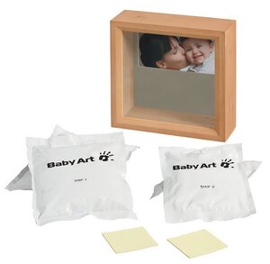 Рамочка Baby Art с объемными слепками и фото Sculpture Frame, светлое дерево, 22*22 см Baby Art фото 2