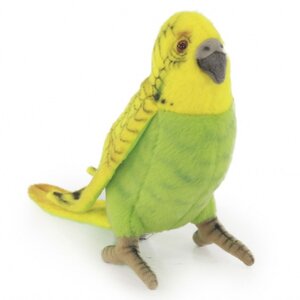 Мягкая игрушка Попугайчик волнистый зелёный 15 см Hansa Creation фото 1