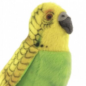 Мягкая игрушка Попугайчик волнистый зелёный 15 см Hansa Creation фото 2