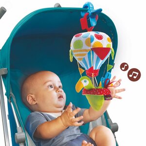 Мягкая игрушка на коляску Попугай на воздушном шаре, звук Yookidoo фото 1