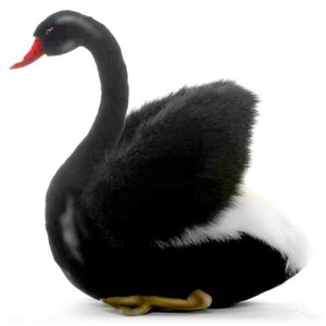 Мягкая игрушка Лебедь черный 29 см Hansa Creation фото 1