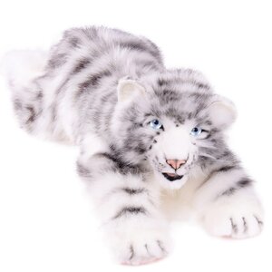 Мягкая игрушка Детеныш белого тигра лежащий 54 см Hansa Creation фото 1