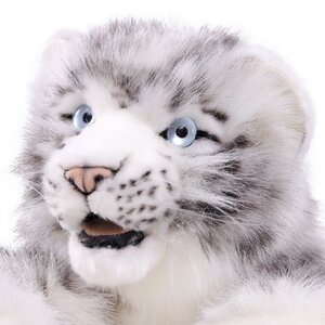 Мягкая игрушка Детеныш белого тигра лежащий 54 см Hansa Creation фото 3