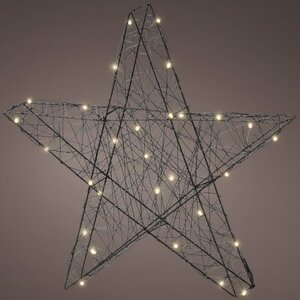 Светящаяся звезда Gold Coast - Star 40 см, 30 теплых белых Big&Bright LED ламп, IP44 Kaemingk фото 1