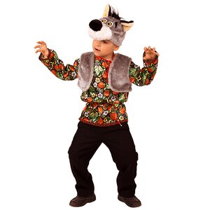 Карнавальный костюм Волчонок Ерёмка, рост 116 см Батик фото 1