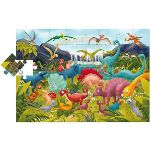 Напольный пазл Страна Динозавров 48 элементов, 70*100 см LUDATTICA фото 1