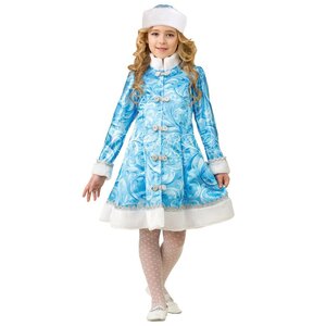 Карнавальный костюм Снегурочка Сказочная, рост 134 см Батик фото 1
